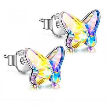 Angel Nina Silber‑Ohrringe 925 mit Swarovski Kristall – Frauen Geschenk