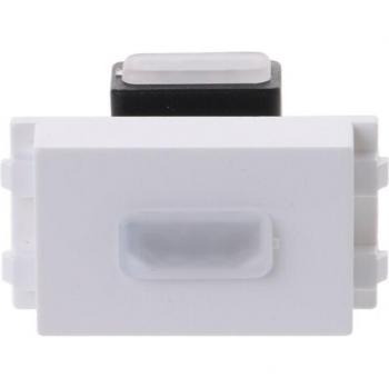 90 Degree HDMI Female to Female Wall Plate Connector