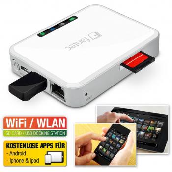 FANTEC MWiD25-DS Mobile WLAN Docking Station mit internem Akku