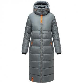 Abrigo Navahoo Combina Azul Paloma con Naranja