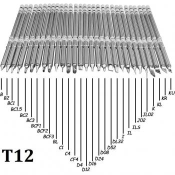 DC12 ~ 24V 72W Mini Lötkolben T12 mit OLED-Anzeige