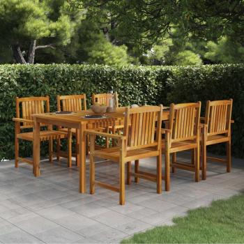 Acacia Dining Set 7 pezzi per esterno