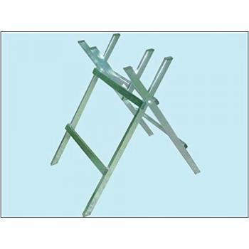 Struttura di Supporto per Taglialegna con Cavalletti in Acciaio Zincato, Misure 60x69 cm