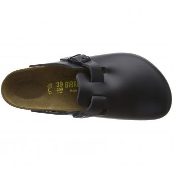 Birkenstock Boston Clog Unisex Adulto, Nero, Taglia 36 (Stretta)