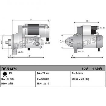 DSN1472 DENSO Starter