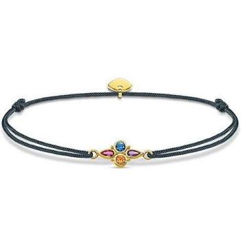 Thomas Sabo „Little Secret“ Damenarmband: Gelbgold‑Silber, 925er, farbige Edelsteine – Artikel LS076‑300‑7‑L20v