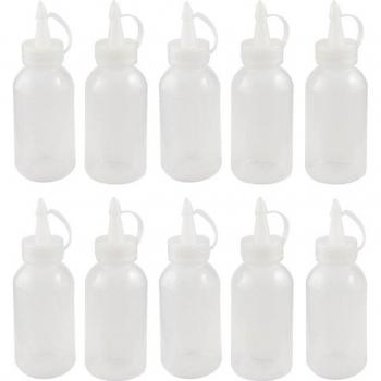 10Pcs Small Squeeze Bottles for Sauces