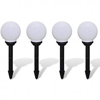 VidaXL Lámparas de Camino de Jardín 4 uds LED 15 cm con Pincho