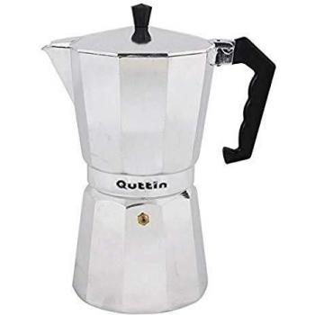 Cafetera italiana Classic Quittin 6 tazas gris/negro