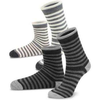 Normani Unisex Kinderalpaka Socken – Dunkelgrau, 27-30 cm, 2er Pack