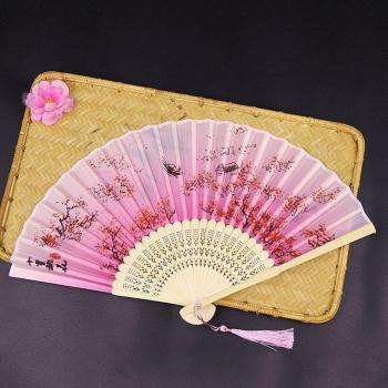 Vintage Bamboo Wood Hand Fan
