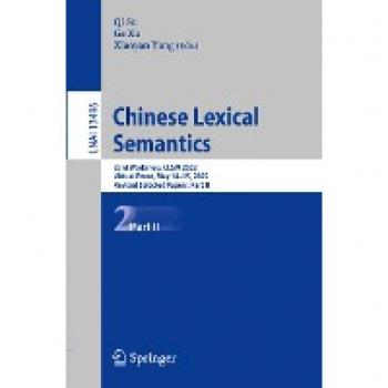 Chinese Lexical Semantics