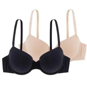 Dorina Schalen-BH DORINA 2er-Pack gefütterter T-Shirt BH Louise/ECO, D001925 (Set, 2 Stück, 2er-Pack, Doppelpack) mit verstellbaren Trägern
