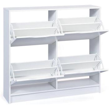 Scarpiera Drond Mobile DMORA: armadio ingresso 90x25x100, Bianco