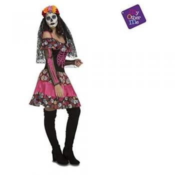 Skeleton Adult Halloween Costume – Rose Color – Women – Polyester – EU Approved