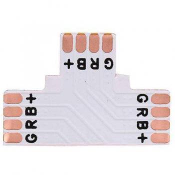 Conector T 4 pines para tiras RGB