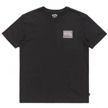 Billabong Kids Wave Crayon Tee – Black, Youth Size