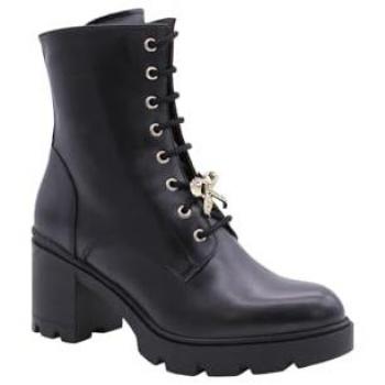 Nero Giardini Women's Black Heeled Ankle Boots Size 8 US
