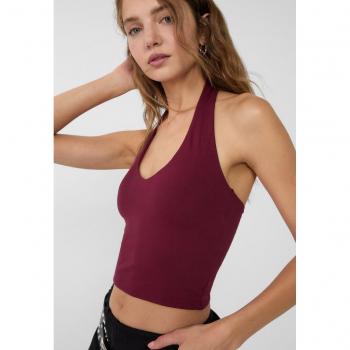 Top Viola L (Halter) – Stradivarius Corto