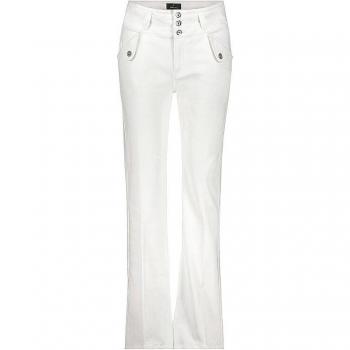 Monari Jeans Damen Flared Fit 34 Cremefarbe