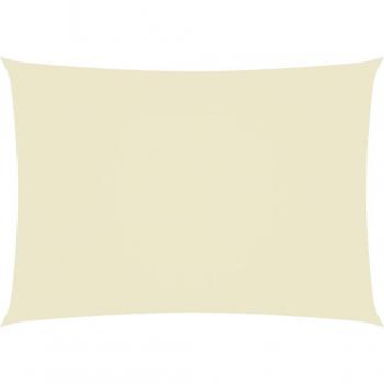 Voile ombrage 3 x 5 m en tissu oxford crème