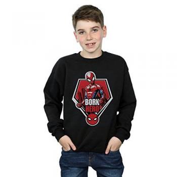 Black Spider‑Man Born Hero Youth Sweatshirt