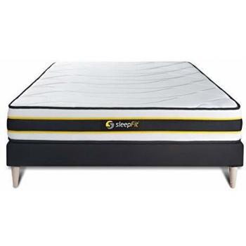 Matelas Flexy 160x200 + sommier kit Noir