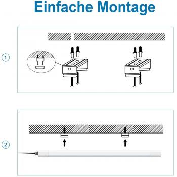 Wasserdichte LED Deckenleuchte 60cm