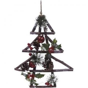 Set floreale “Pine & Agrifoglio” sfere 30 cm