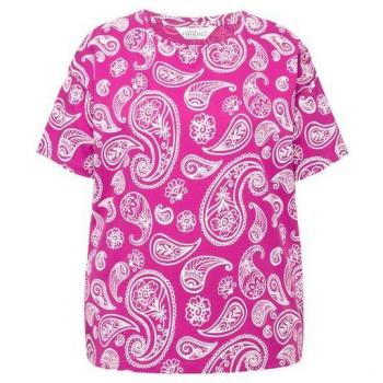 Rosa Baumwoll-T-Shirt für Damen, große Größen, von Studio Untold