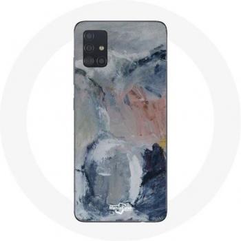 Hoesje Samsung Galaxy A71 Abstracte Grijze Achtergrond