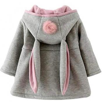 Chaqueta de Invierno para Bebés Niña con Detalles de Oreja