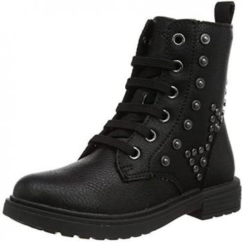 Bottines Geox JR ÉCLAIR Style Rock Noir Fermeture Éclair