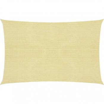 Voile d'ombrage 160 g/m² beige 3,5 x 4,5 m