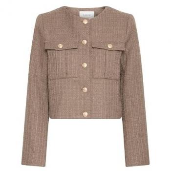 B.young Brauner Damenblazer-Langarmbluse BYEPIA BLAZER Größe 38