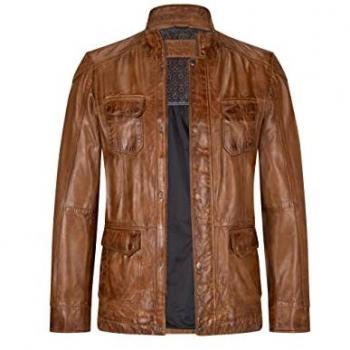 MILESTONE Jacke Jose Herren braun Uni & Uninah
