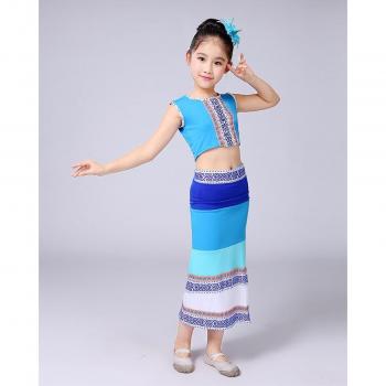 Robe de bal paon pour jeunes danseuses