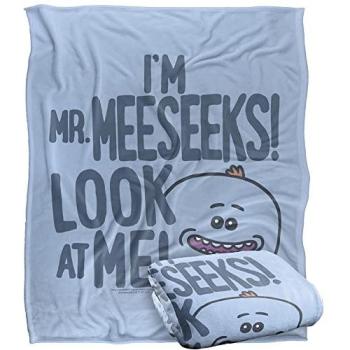 Rick & Morty Silky Serenity Wrap – 60”x50”, Pure White
