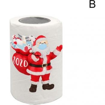Santa Christmas Tree Printed Tissue – Home Christmas Navidad Happy Year Toilet Paper