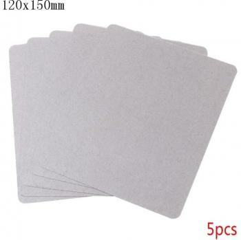 Microwave Oven Mica Plate Replacement (5 Sheets) 120x150mm for Midea 10166
