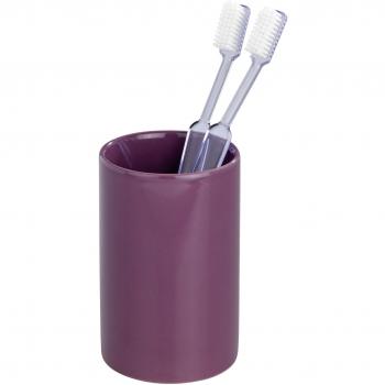 Vaso de Cerámica Lila para Cepillos