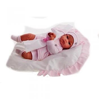 Muñeca Antonio Juan Cojín Rosa 34 cm