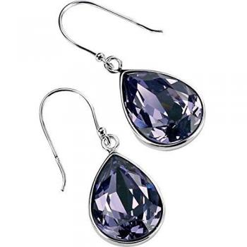 Elemental Silver Lila Teardrop Hook Earbud