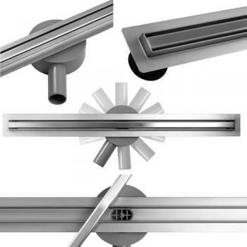 REA ECO360 90mm Slim Chrome Drain