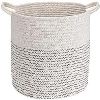 Emooqi Raffia Living Room Storage Basket