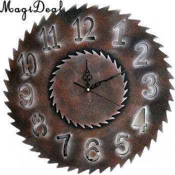 Reloj decorativo de pared estilo rústico