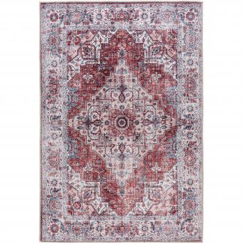 Tapis Kashan Rouge Vintage 120x170