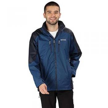 Chaqueta Regatta Calderdale III para Hombre, Transpirable y Resistente al Agua, Azul Navy, Grande