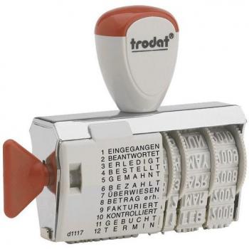 Trodat 54340 Wortbandstempel Schwarz 56 x 4mm (B x H)