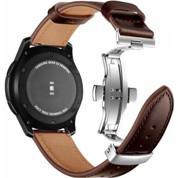 Myada Armband aus Leder – Passend zu Samsung Galaxy Watch 46 mm, Gear S3 & Sport